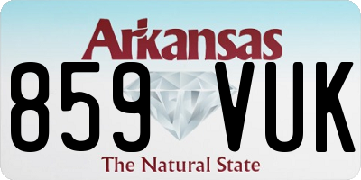 AR license plate 859VUK