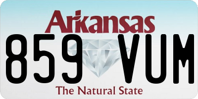 AR license plate 859VUM