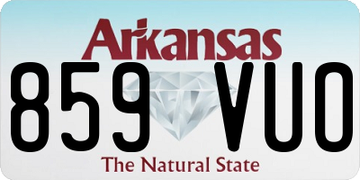 AR license plate 859VUO