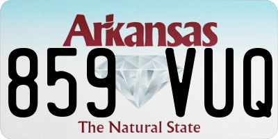 AR license plate 859VUQ