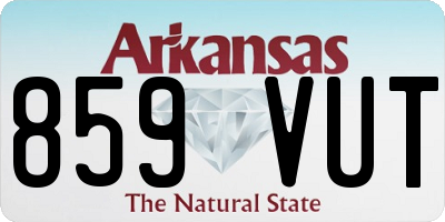 AR license plate 859VUT