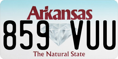 AR license plate 859VUU
