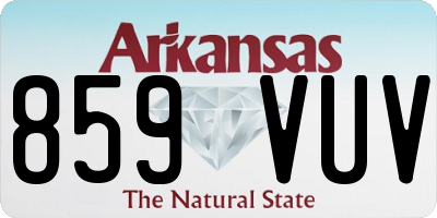 AR license plate 859VUV