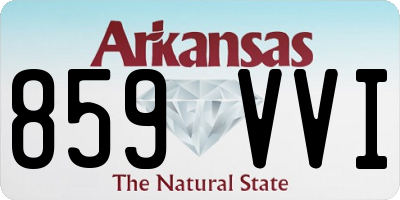AR license plate 859VVI