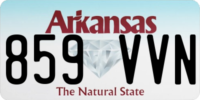 AR license plate 859VVN