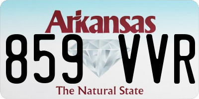 AR license plate 859VVR