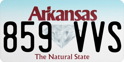 AR license plate 859VVS