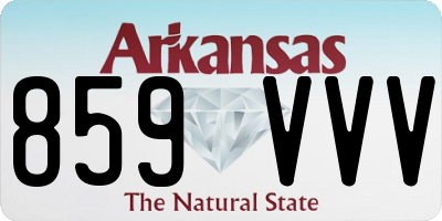 AR license plate 859VVV