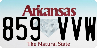 AR license plate 859VVW