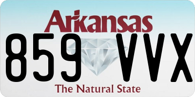 AR license plate 859VVX