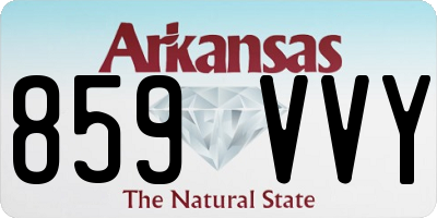 AR license plate 859VVY