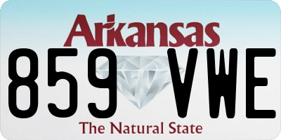 AR license plate 859VWE