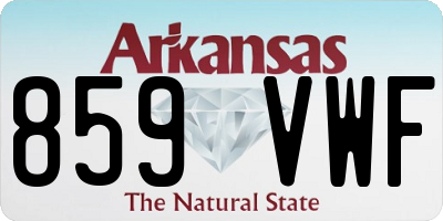 AR license plate 859VWF