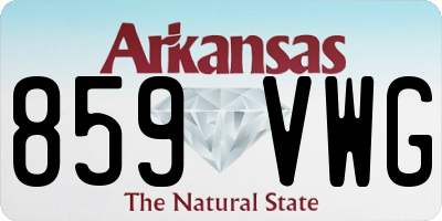 AR license plate 859VWG
