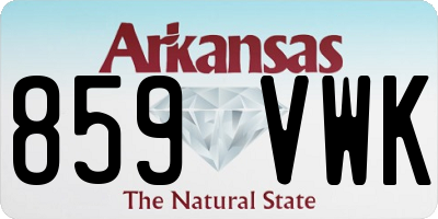 AR license plate 859VWK