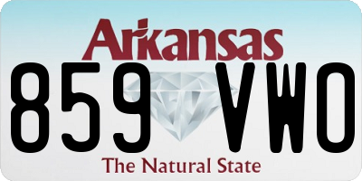 AR license plate 859VWO