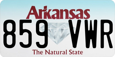 AR license plate 859VWR
