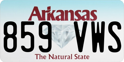 AR license plate 859VWS