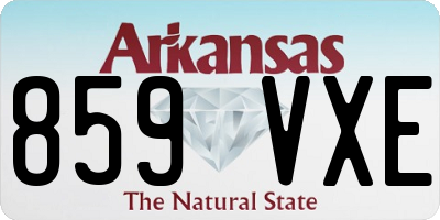 AR license plate 859VXE