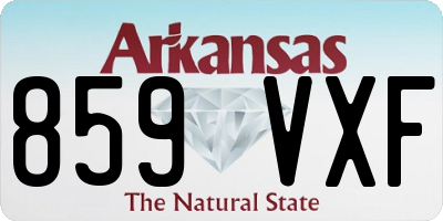 AR license plate 859VXF
