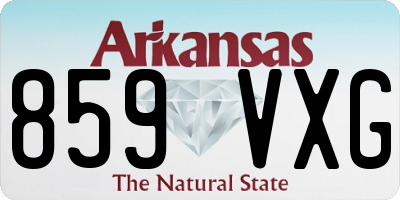 AR license plate 859VXG