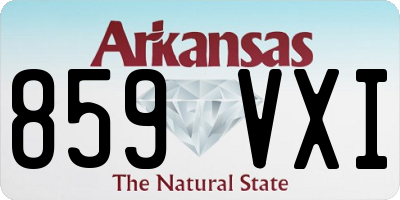 AR license plate 859VXI