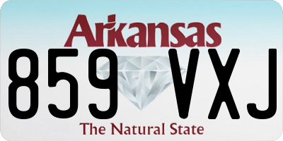 AR license plate 859VXJ