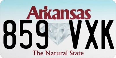 AR license plate 859VXK