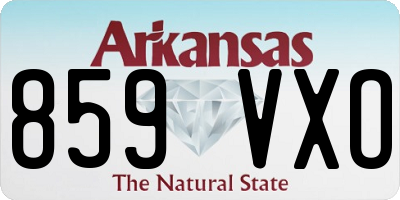 AR license plate 859VXO