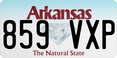 AR license plate 859VXP