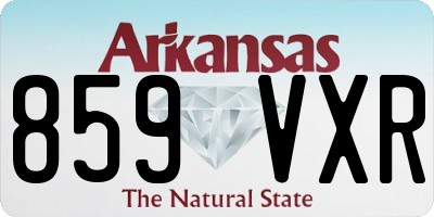 AR license plate 859VXR