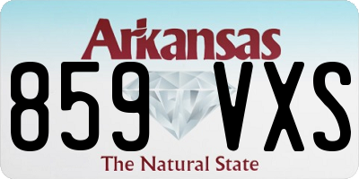 AR license plate 859VXS