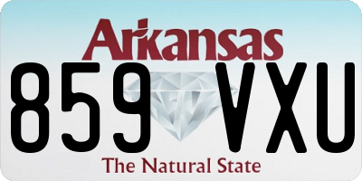 AR license plate 859VXU