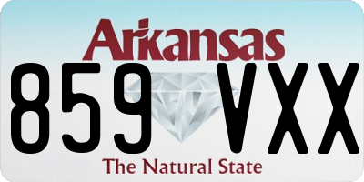 AR license plate 859VXX