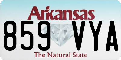 AR license plate 859VYA
