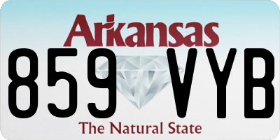 AR license plate 859VYB