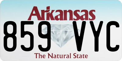 AR license plate 859VYC