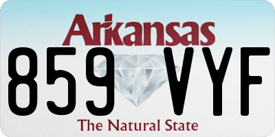 AR license plate 859VYF