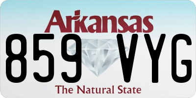 AR license plate 859VYG