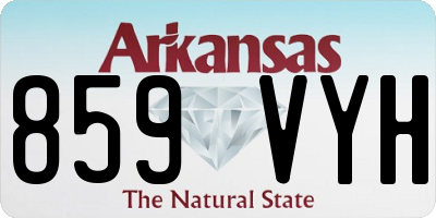 AR license plate 859VYH