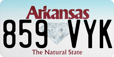 AR license plate 859VYK