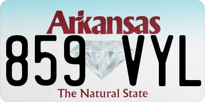 AR license plate 859VYL