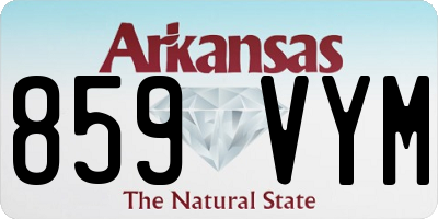 AR license plate 859VYM
