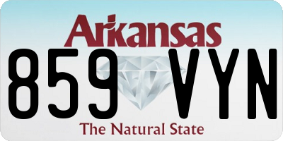 AR license plate 859VYN