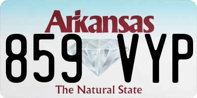 AR license plate 859VYP