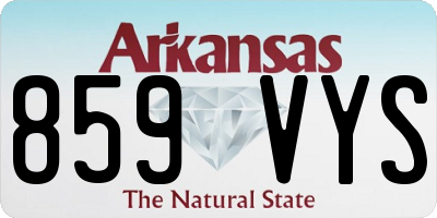 AR license plate 859VYS