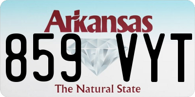 AR license plate 859VYT