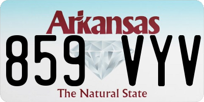 AR license plate 859VYV