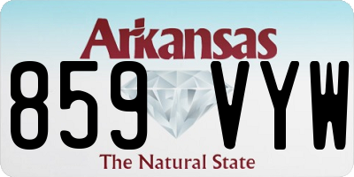 AR license plate 859VYW