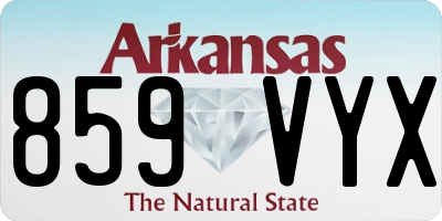 AR license plate 859VYX